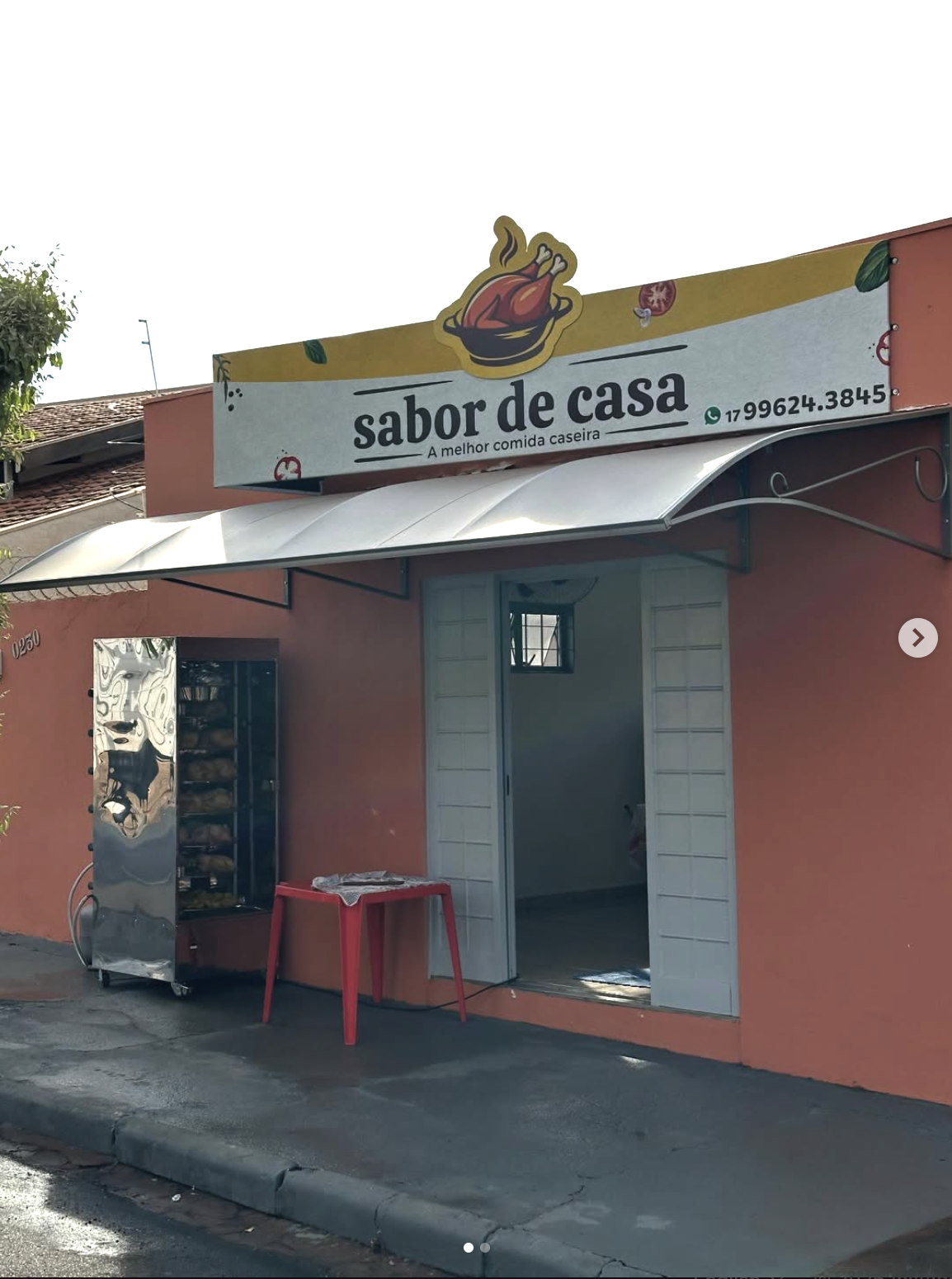 Fachada do Sabor de Casa